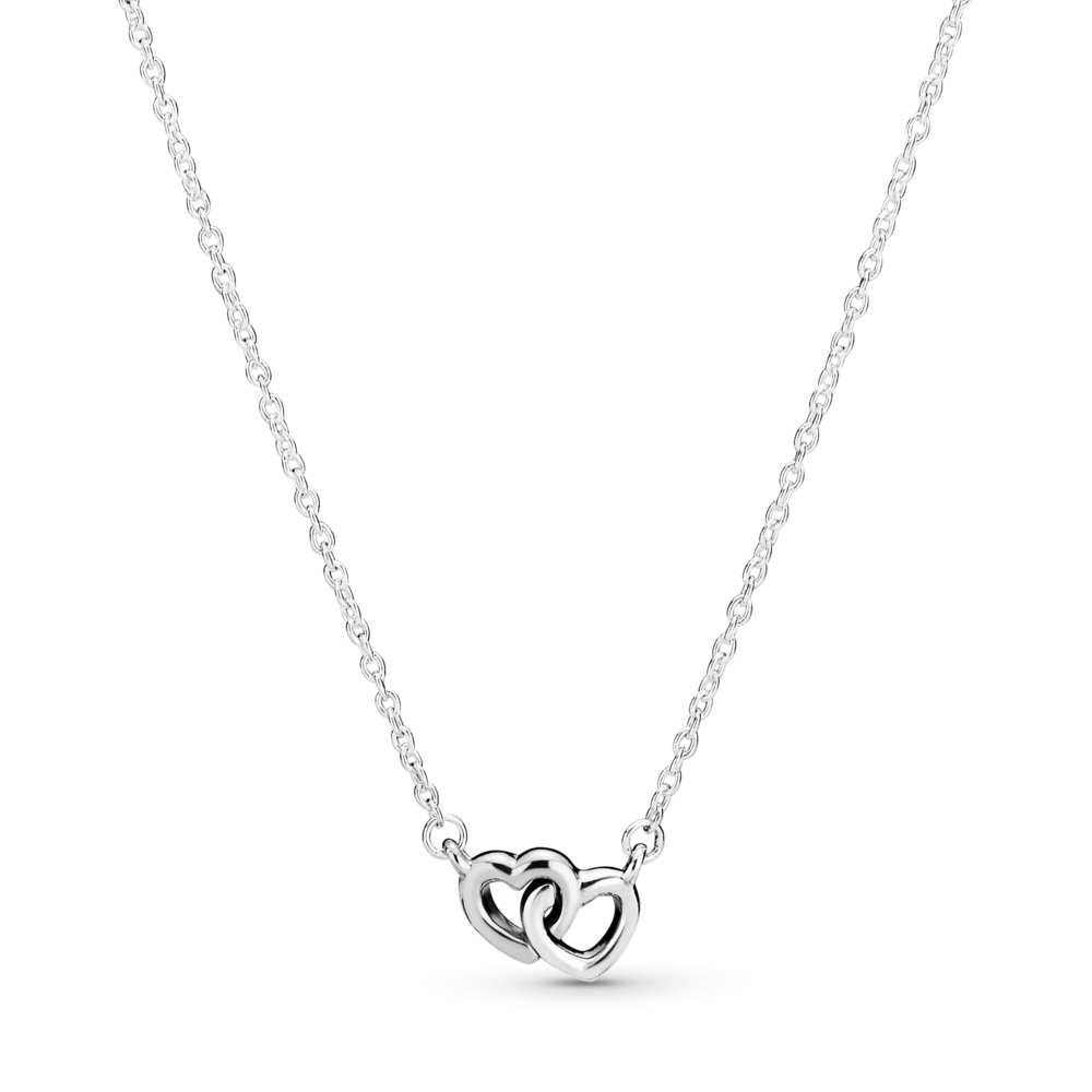 Hearts of pandora small silver deals necklace