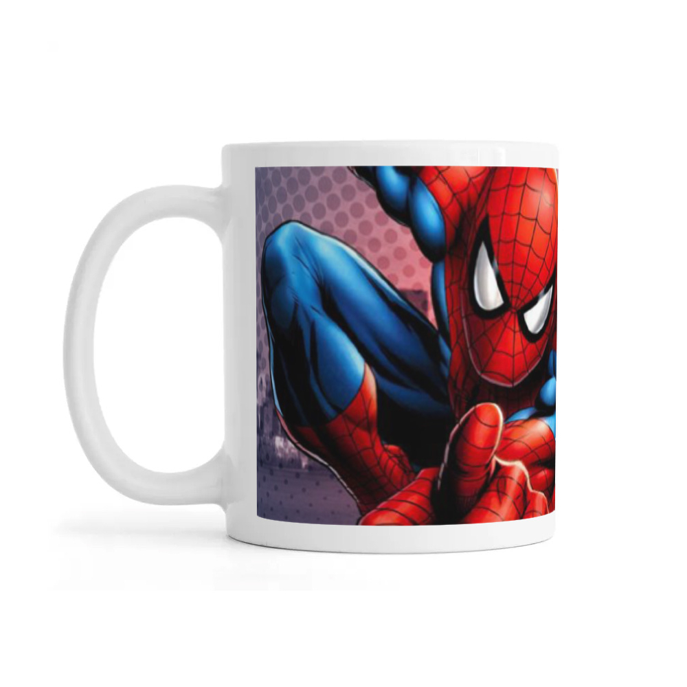 Ceramic white mug Spiderman  Online Agency to Buy and Send Food